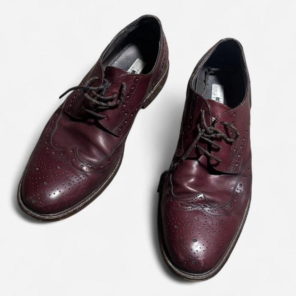 Joseph Abboud Oxford men's burgundy lace up shoes size 9